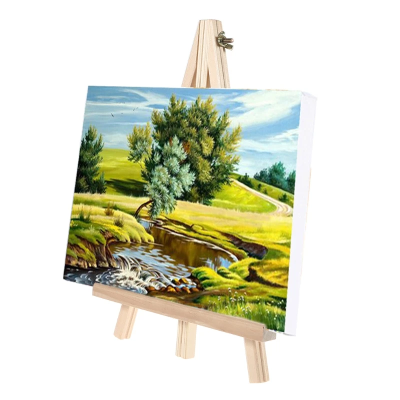 Небольшой деревянный мольберт А-образная фоторамка подставка Настольный холст