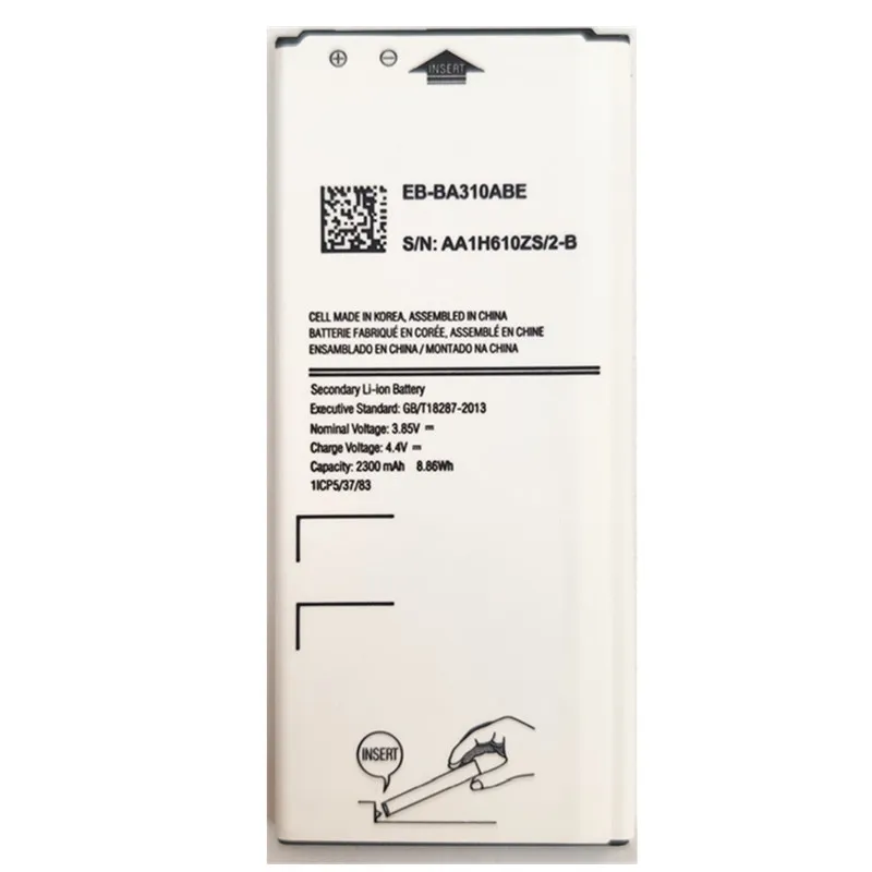 Новый 2300 мА/ч EB-BA310ABE батарея для Samsung GALAXY A3 2016 Edition A310 A5310A A310F SM-A310F A310M A310Y Смарт