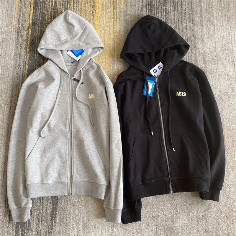 

Heavy Fabric Cardigan Adererror Hoodie Men Women Damage Distressed Ader Error Sweatshirts Pullovers
