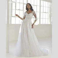ebdoing wedding dress a line lace sweetheart neckline backless custom made plus sizes bride gown 2022 vestidos de novia