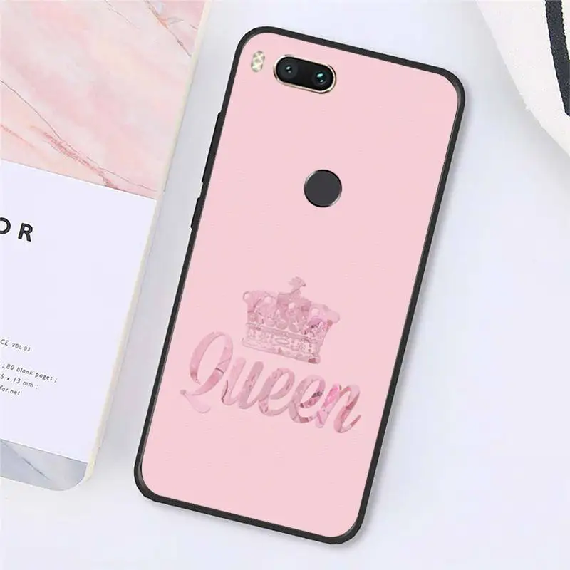 

Queen princess crown aesthetics Phone Case For Xiaomi Redmi note 7 8 9 t k30 max3 9 s 10 pro lite Luxury brand shell funda coque