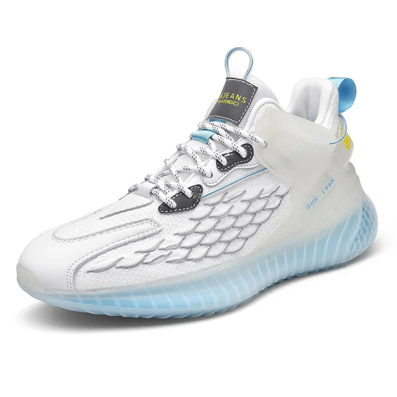 

Korean Fashion Trend All-match Running Shoes Men's Summer Breathable Lightweight Casual Sports Shoes Men's Mesh Coconut Shoes