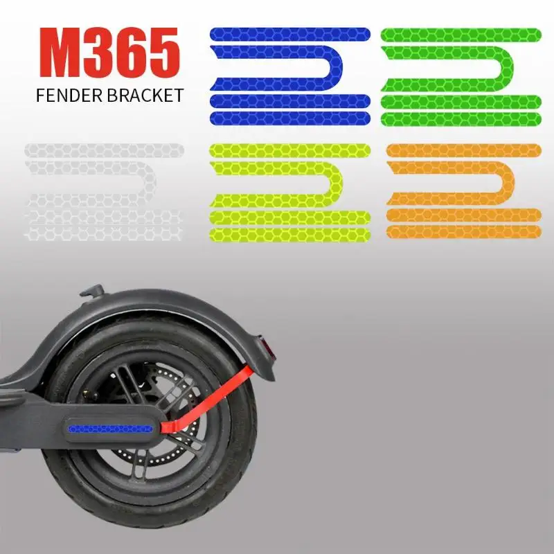 Светоотражающая наклейка на переднее и заднее колесо для Xiaomi Mija M365 Segway Ninebot es2 es4, аксессуары для электроскутера, крышка, части корпуса