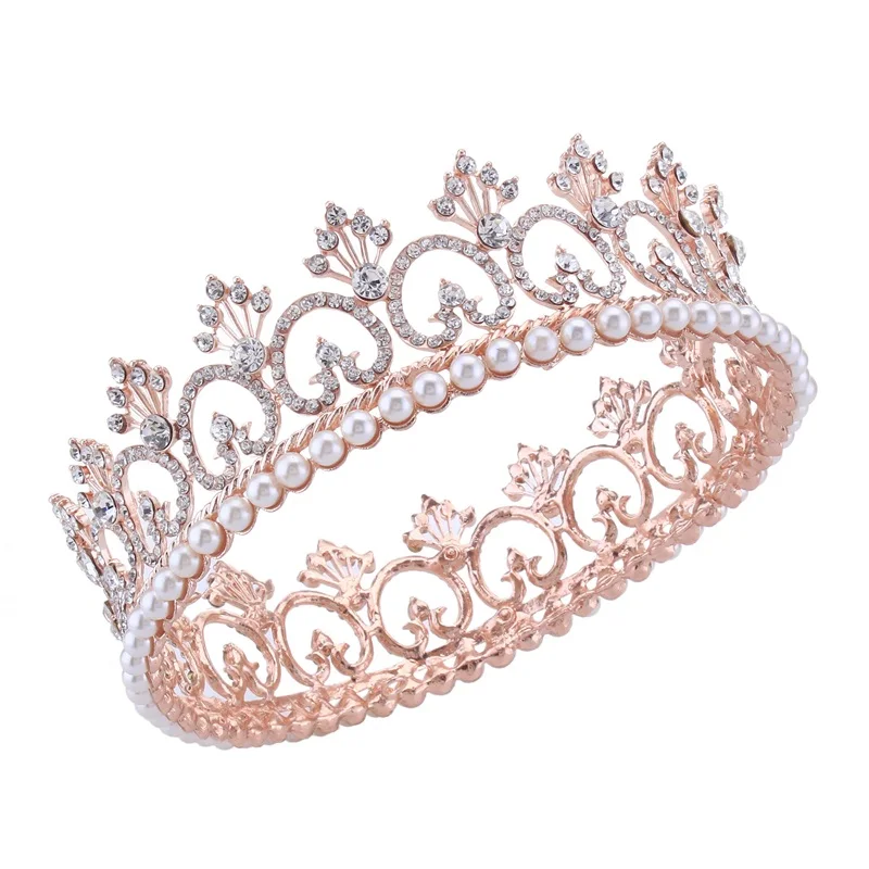 Корона головная повязка прозрачный кристалл павлин короны невесты стразы тиара