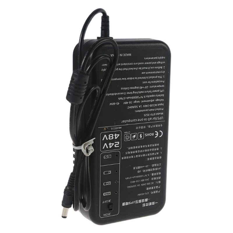 10000mAh 5 5x2 5mm DC 20V 24V 36V 48V Регулируемый UPS источник питания для всех в одном ПК Polycom