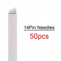 50pcs microblading needles tebori blades for manual eyebrow tattoos microblading blade for 3d tattoo pen microblade supplies