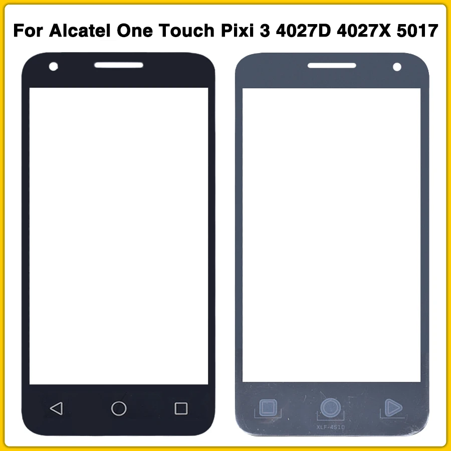 New LCD Front Glass Lens For Alcatel One Touch Pixi 3 4027D 4027X 5017 5017E VF795 Screen Panel Digitizer Outer | Мобильные телефоны
