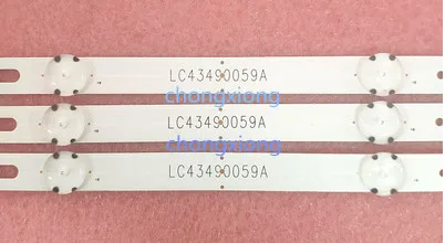 New 5set=15PCS 7LEDs 830mm strip for LG TV 43UJ634V 43LJ61_FHD_L LC43490059A LC43490058A Innotek 17Y 43inch_A-Type |
