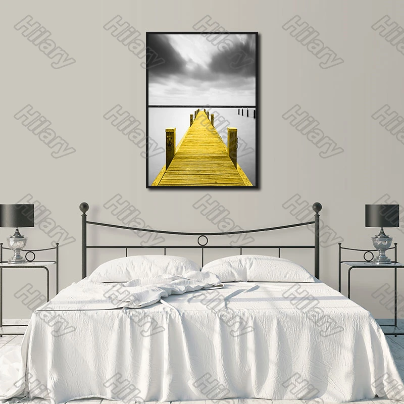 

Poster Landscape Golden and Gray Canvas Painting and Prints Wall Pictures Decoration for Living Room and Bedroom Frameless 3Pcs