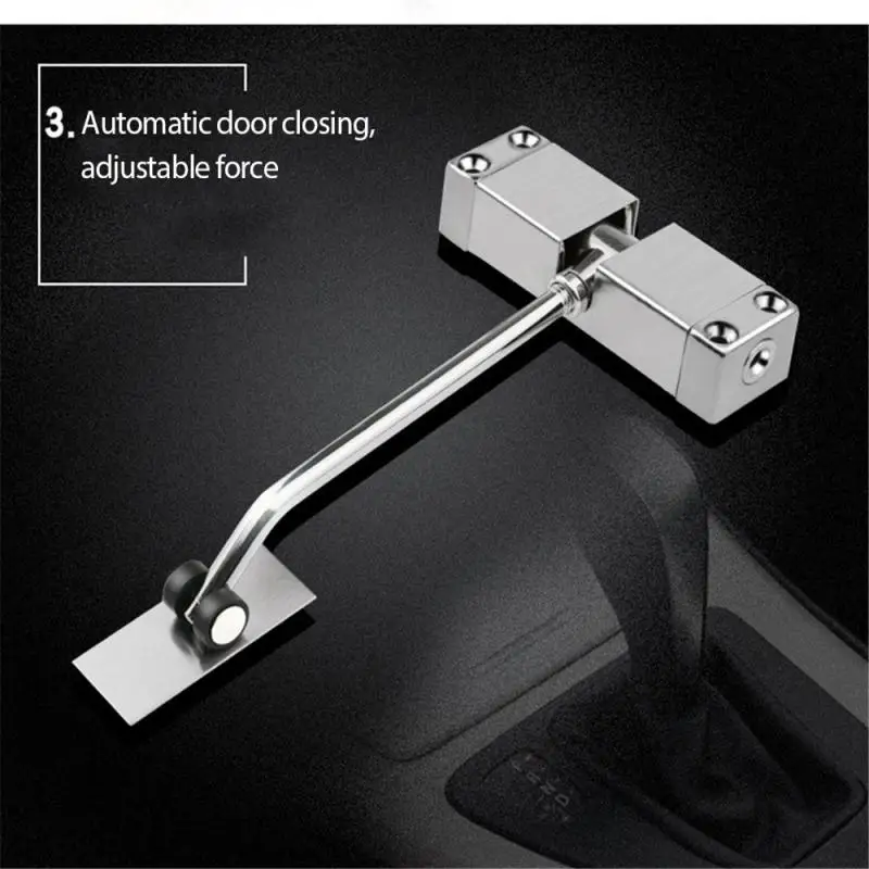 

Door Closers Automatic Mounted Spring Door Closer Adjustable Surface Self Closing Home Office Door Closers Door Hardware Tools