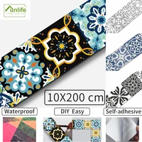 funlife%c2%ae peel stick waterproof self adhensive tile sticker decorative home wall stickers removable kitchen bathroom wall border
