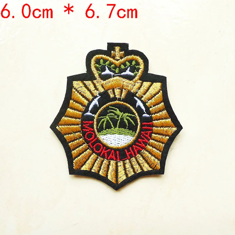 Наклейки на рюкзак джинсы одежду 2021 с золотой вышивкой якорем нашивки пчела -