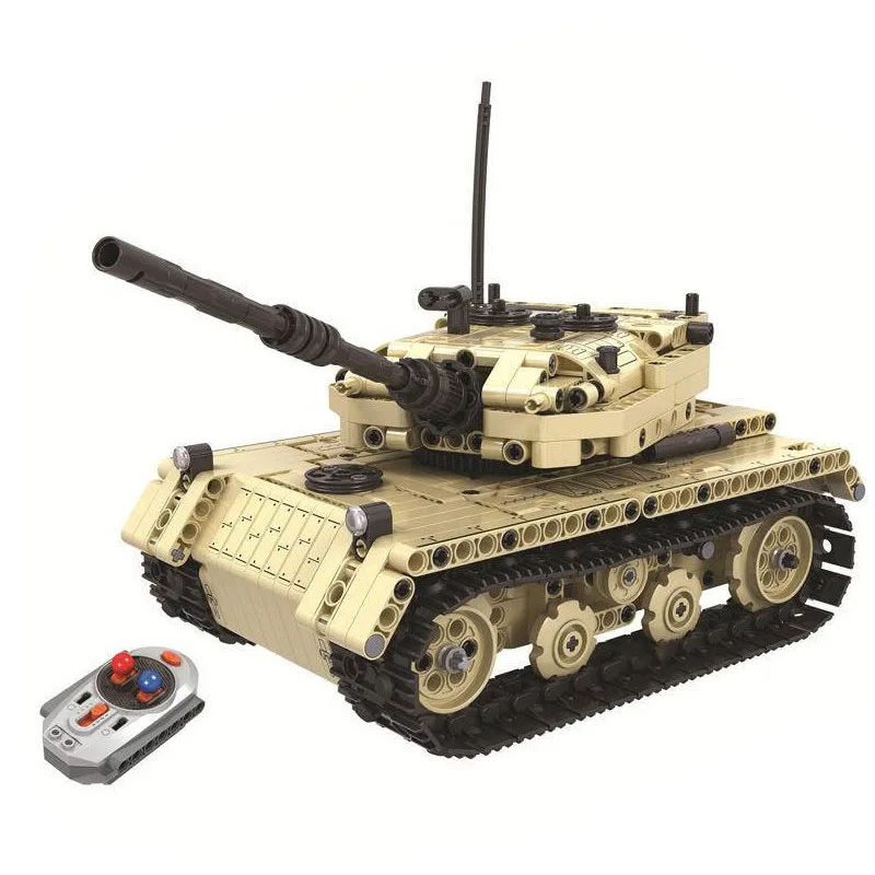 

Military War Creative Splicing RC Battle Tank Model Building Bricks Remote Control Classic Electronic DIY Toys For Kids GIft MOC
