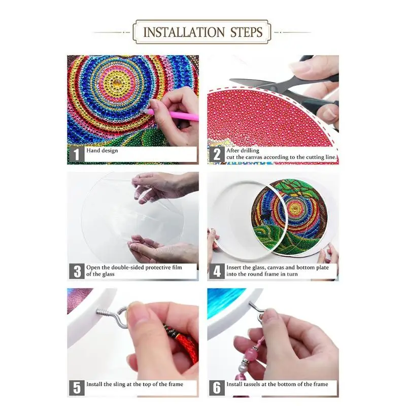 DIY Sun набор Подвески с кисточками алмазная живопись шеврон доска ПВХ смола Лак Блеск специальная форма полный дрель домашний декор