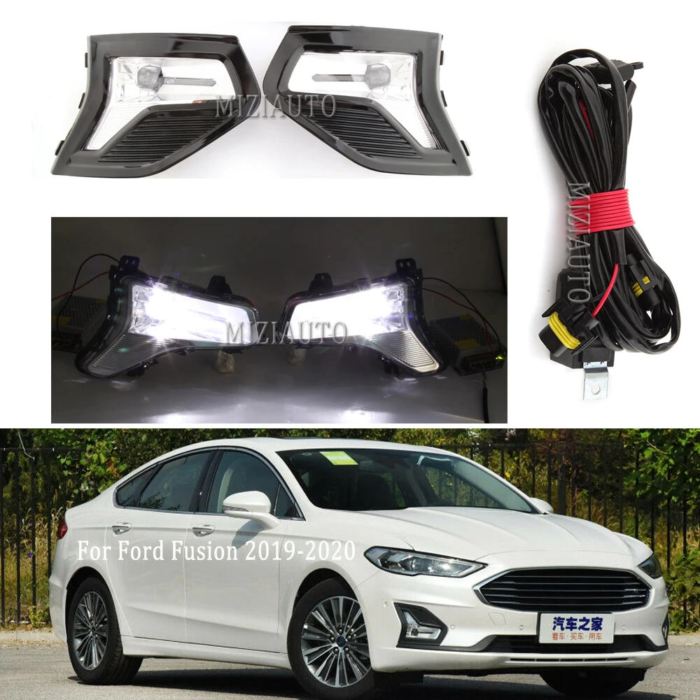 Светодиодные противотуманные фары в сборе для Ford Fusion/Mondeo 2019 2020 передние дневные