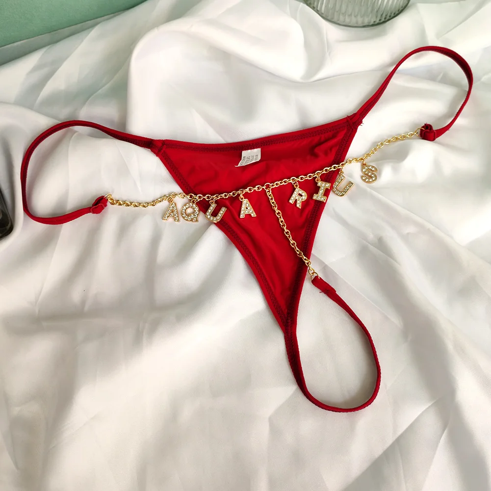 Эротическая цепочка для тела на талию заказ с золотыми буквами стразы женщин