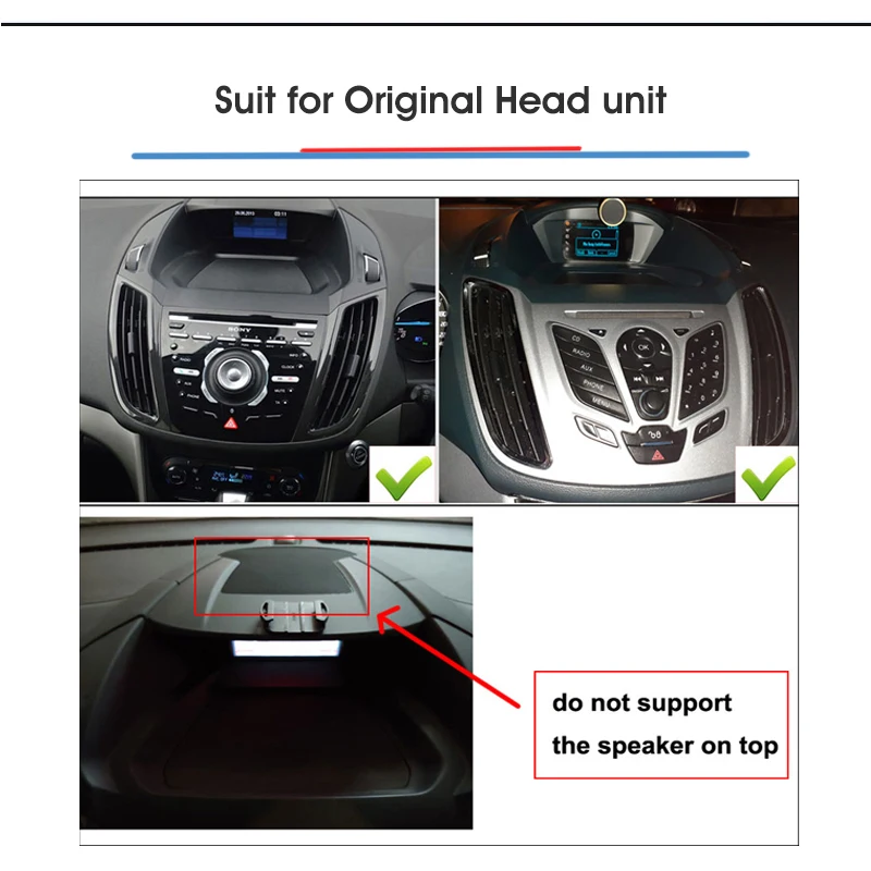 Автомагнитола 9 дюймов Android 10 0 GPS мультимедийный плеер для Ford Kuga Escape C-max 2013 2 Din