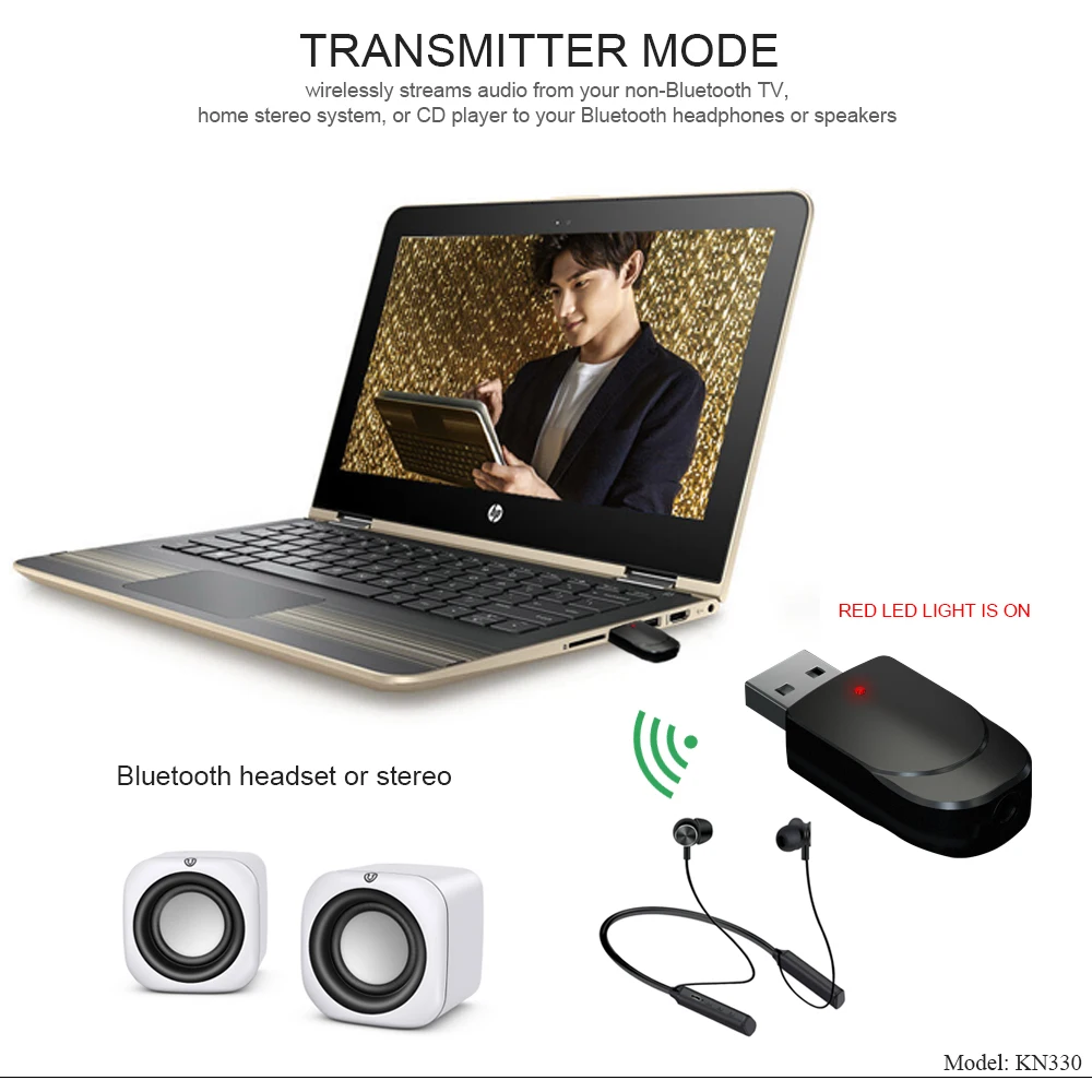 Bluetooth приемник Kebidu передатчик мини стерео 5 0 аудио AUX RCA USB разъем 3 мм для ТВ ПК