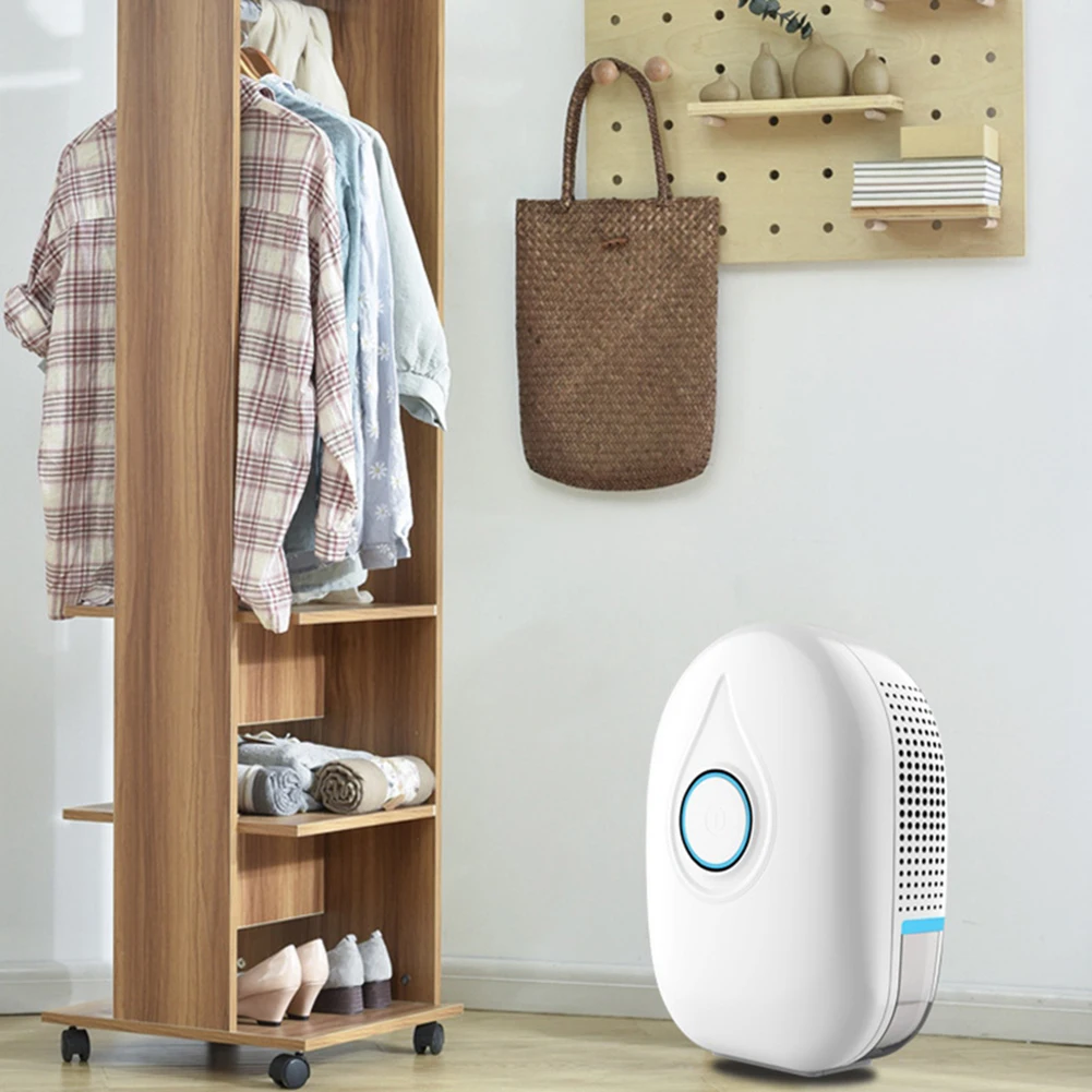 Air Dehumidifier Dryer Semiconductor Mini Portable Moisture Absorber Home Bathroom Low Noise Cabinet Dehumidifiers 500ML | Дом и сад
