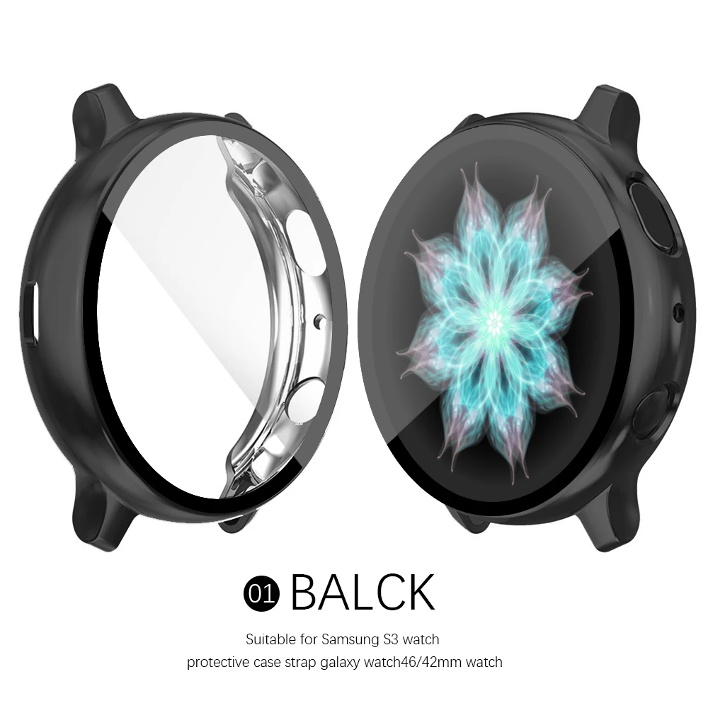 Мягкий бампер из ТПУ на весь экран защитный чехол для Samsung Galaxy Watch Active 2|Часы Чехлы|