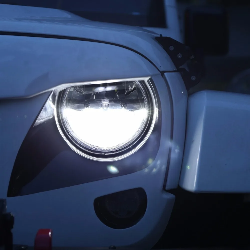 7-дюймовый светодиодный налобный фонарь для Land Rover Defender 90/110 7 &quotпроектор Замена Jeep