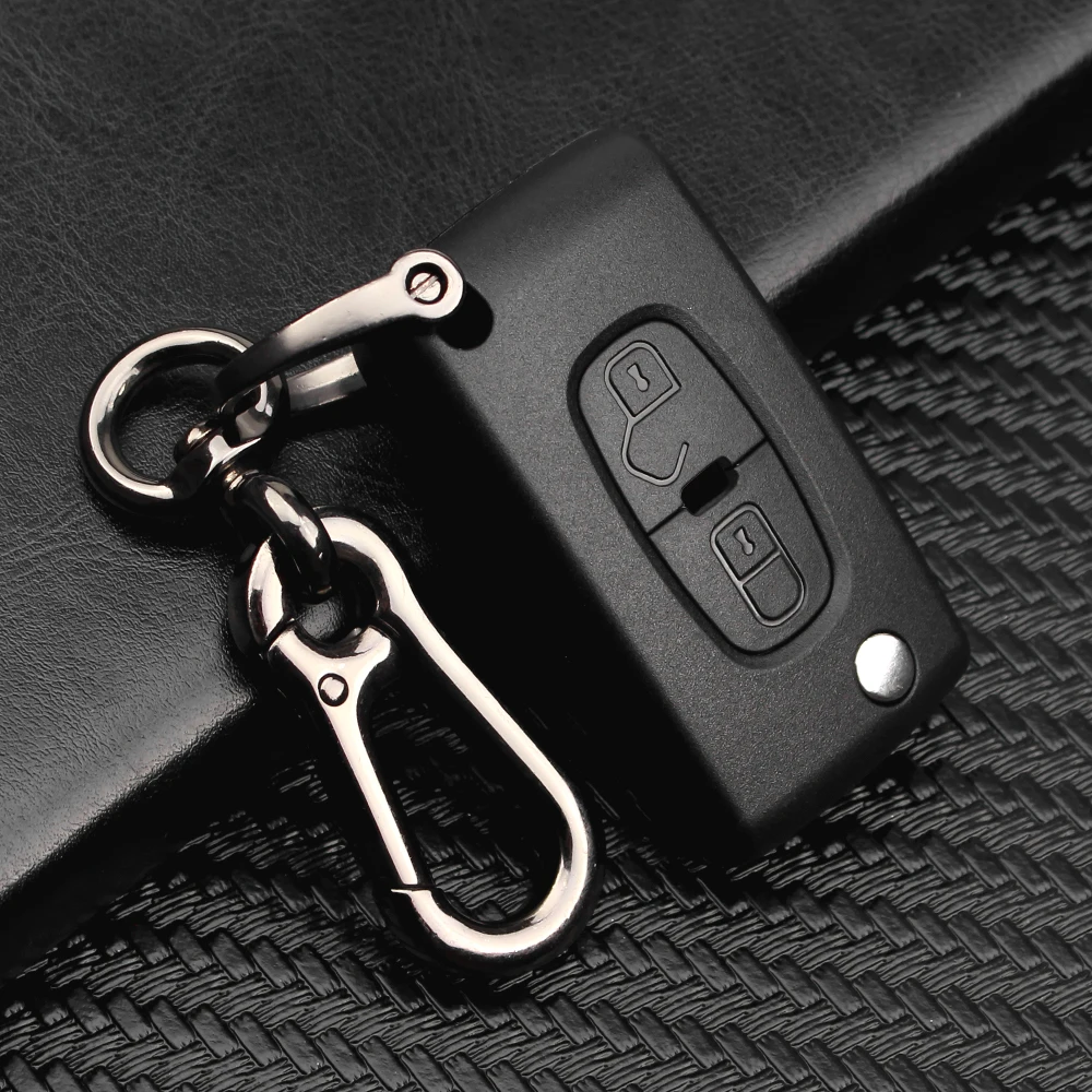 KEYYOU для Peugeot 4007 ET 4008 Citroen C Crosser C4 2 кнопки Fob удаленный ключ чехол откидная оболочка