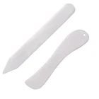 Nonvor 2 шт. нож для имитации костей крупного рогатого скота нож для оригами инструменты для бумаги Набор для скрепления бумаги открывалка для букв пластиковый скребок крафт-бумага