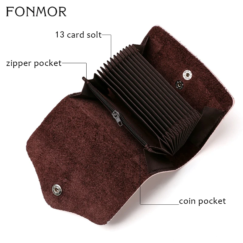 Кошелек Fonmor мужской из натуральной кожи клатч воловьей кредитница с застежкой