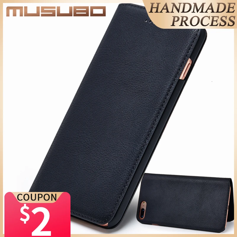 Musubo бренд ультра тонкий телефон чехол для iPhone 7 Plus Пояса из натуральной кожи