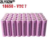 40pcs 18650 battery li ion 3 7v batteries rechargeable 18650 3300mah 17a vtc7 bicycle flashlight mobile computer battery