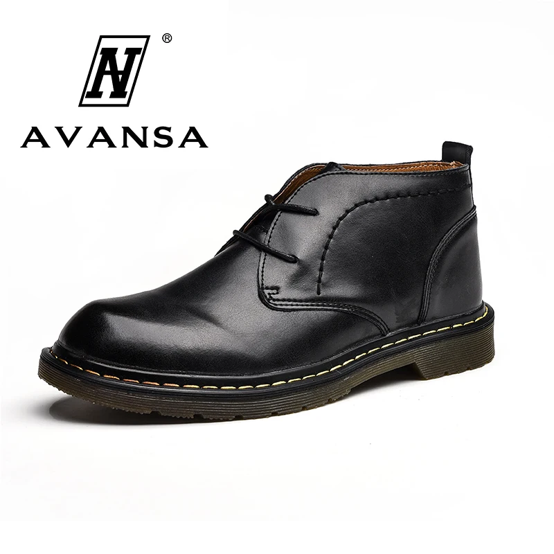 Модные мужские ботильоны со шнуровкой Классические ботинки для инструментов