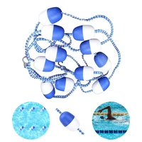 6m swimming pool safety divider rope floaing ball lane line hooks waterways accessory floating rope lane line pool equipment
