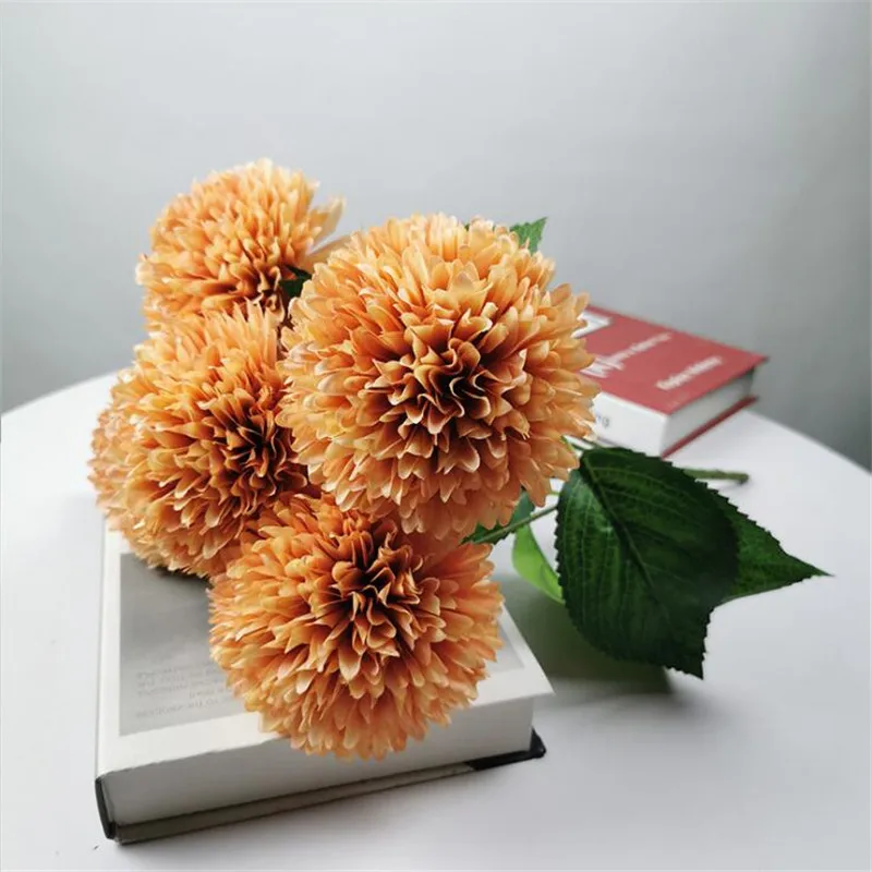 Искусственный Одуванчик (5 головок/бутон) длина 33 46 дюйма имитация сиреневого