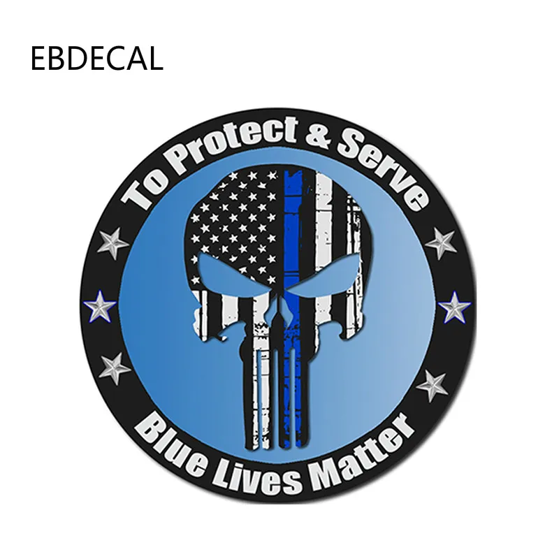 Ebdeckle Blue Lives Matter для Авто/бампер/окно/наклейка на стену наклейки DIY Декор CT11226 |