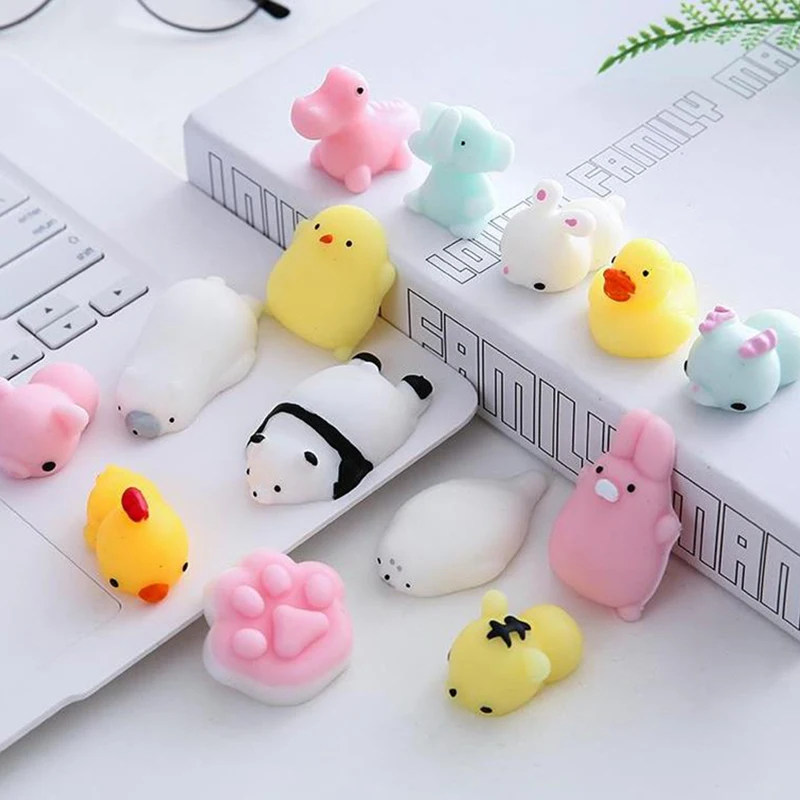 1 шт. кавайная сжимаемая игрушка мини кошка милые маленькие животные стресс