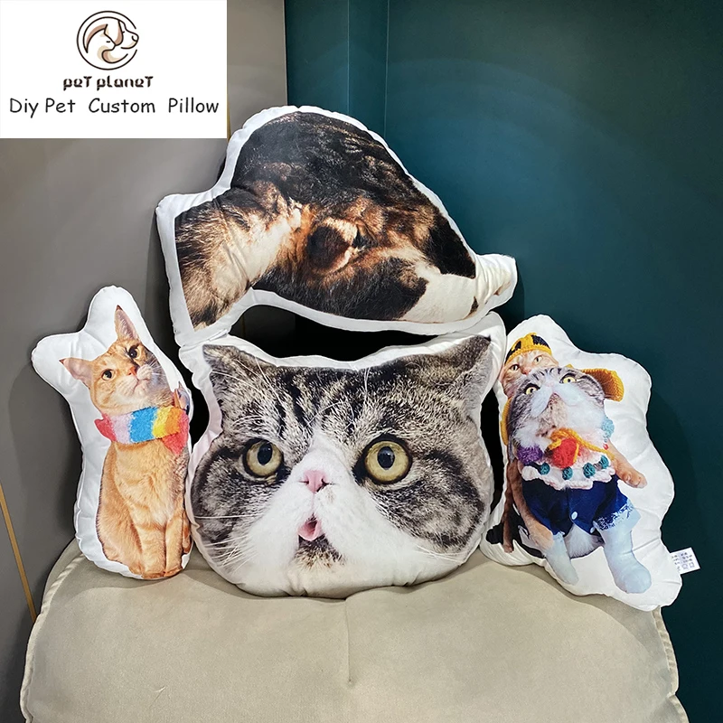 Pet Souvenir Photo Custom DIY Plush Toy Cat Mat Dog Pillow | Дом и сад