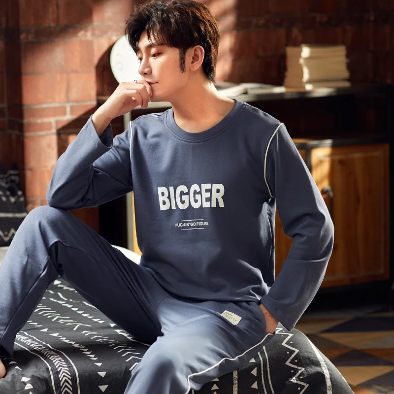Autumn pajamas hombre men long sleeve mens pyjama set for male casual sleepwear man pyjamas homme suit pijama hombre verano
