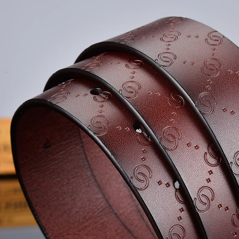 

Belts for Men Luxury Belt G Letter Pin Buckle Genuine Leather High Quality Cowhide Woman Casual Fashion Smooth Width 3.4cm 2021