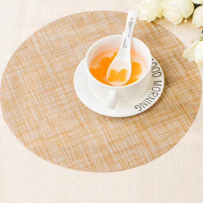 2 шт./упак. овальные 45x30 см настольные подстилки ПВХ Вязание столовые приборы