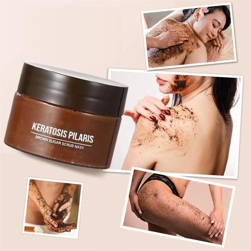 Коричневый сахар Body скраб для лица Отшелушивающий отбеливание и осветление