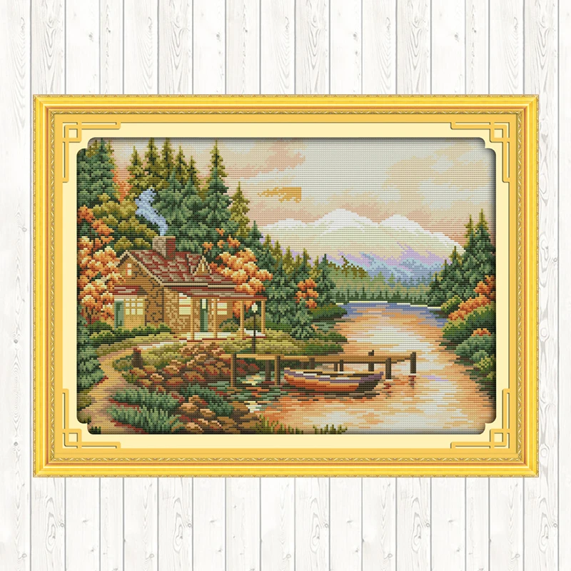 Осенние наборы для вышивки пакет стежка крестиком рукоделие вышивка шаблоны 14ct