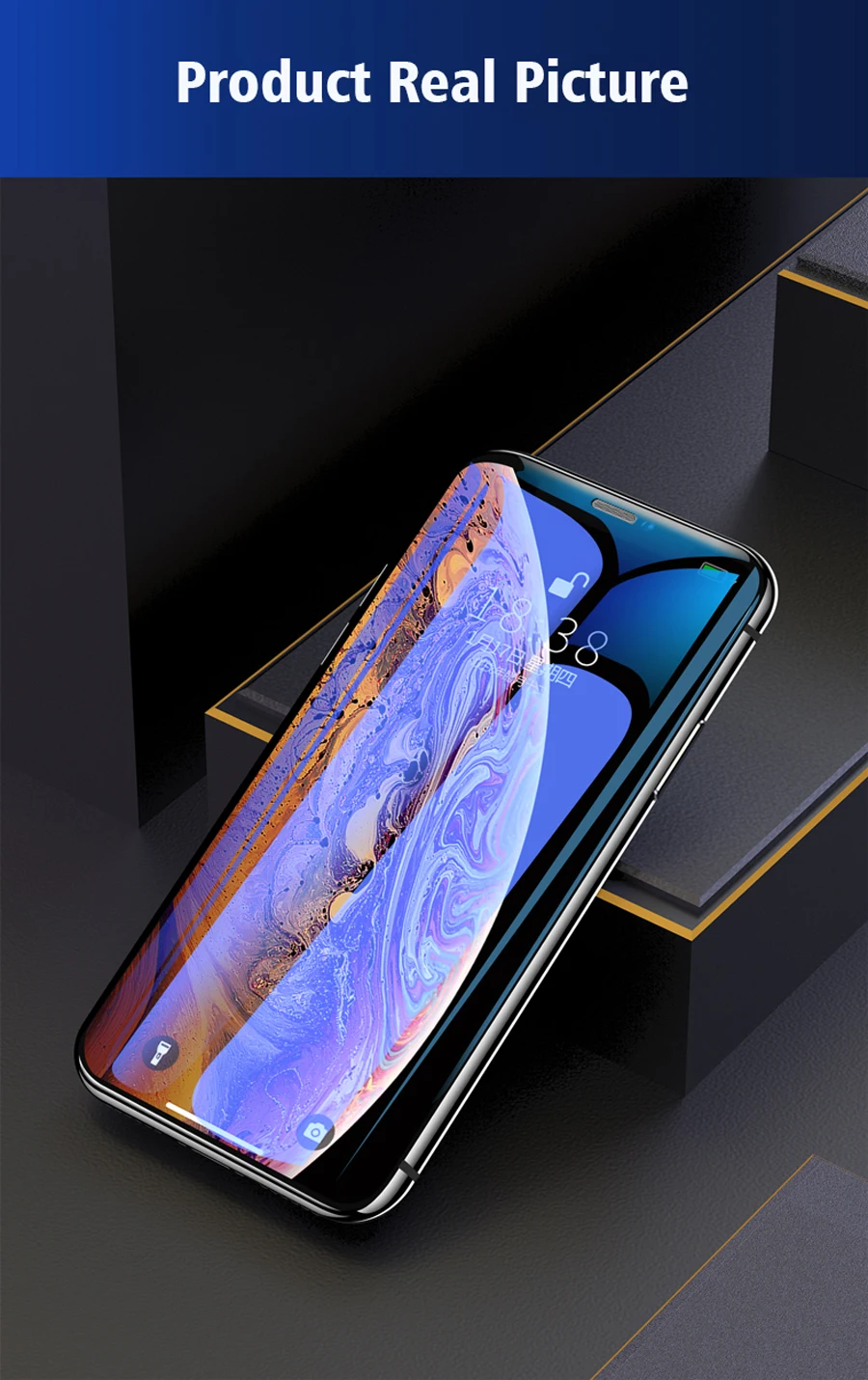 Рамка Полное покрытие для iPhone 7/8 Plus Защита экрана для iPhone XR XS Max закаленное стекло для iPhone 11 Pro Max защита от пыли