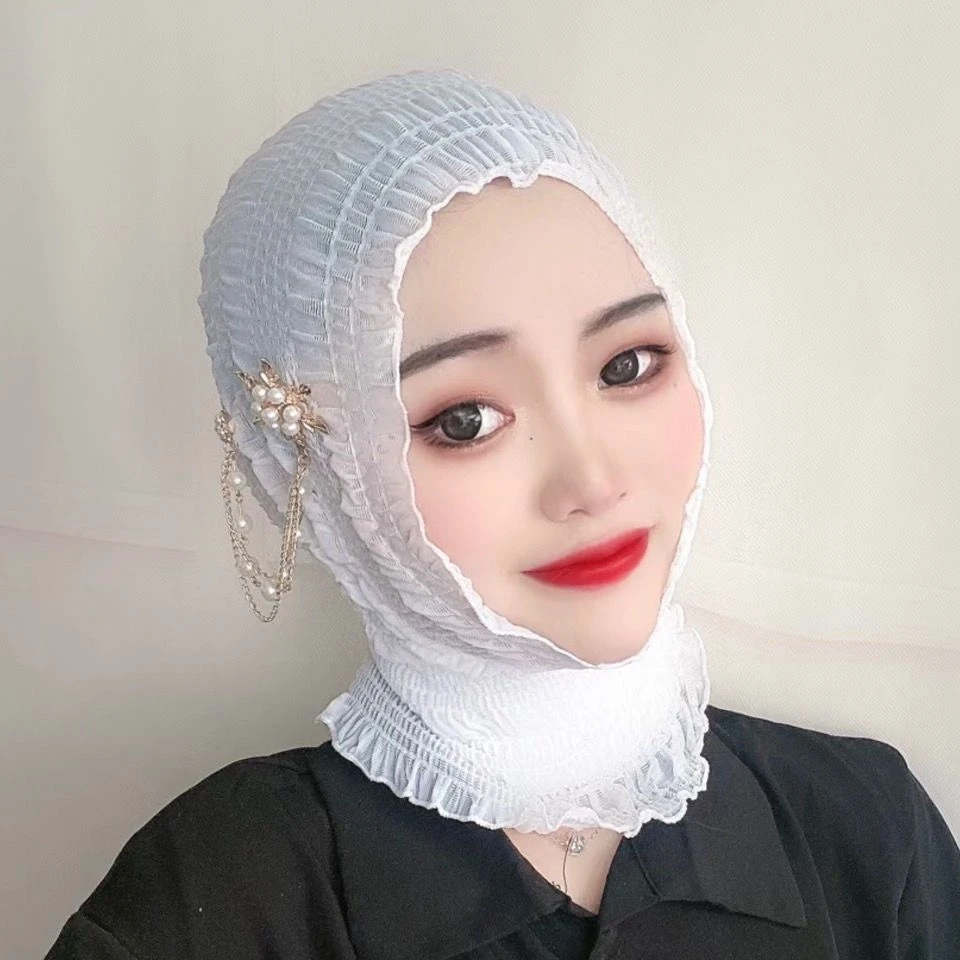 Цельный хиджаб Amira мусульманская женская плиссированная шапка головной платок