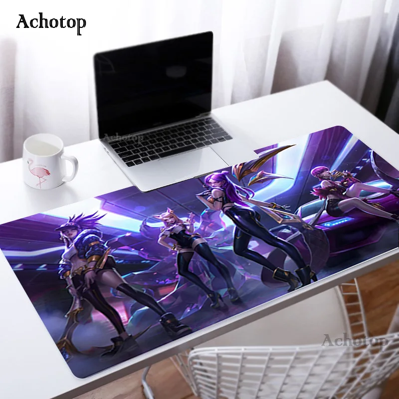 

LOL KDA ALL OUT Seraphine Customized 900x400 Thickness Gaming Mousepad Large Rubber PC Gamer Computer Mouse Pad 900x400 Mats
