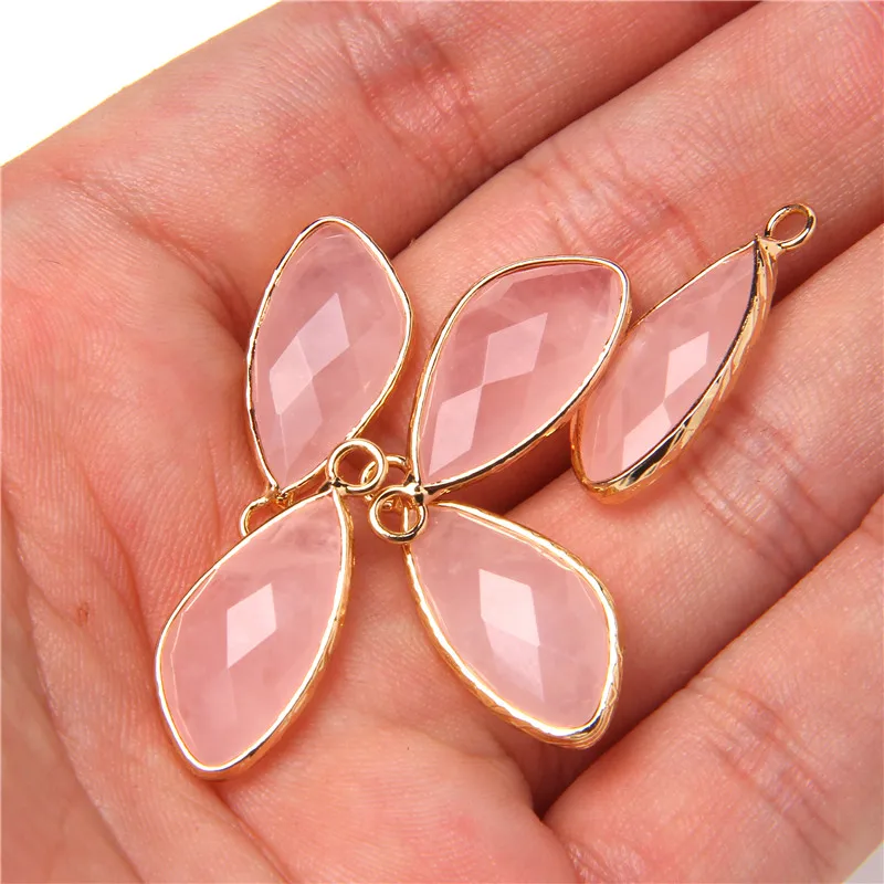 

10pcs/lot Classic Natural Crystal Pendant Charms Water Drop Shape Stone Pendants For Jewelry Making DIY Necklace Drop Shopping