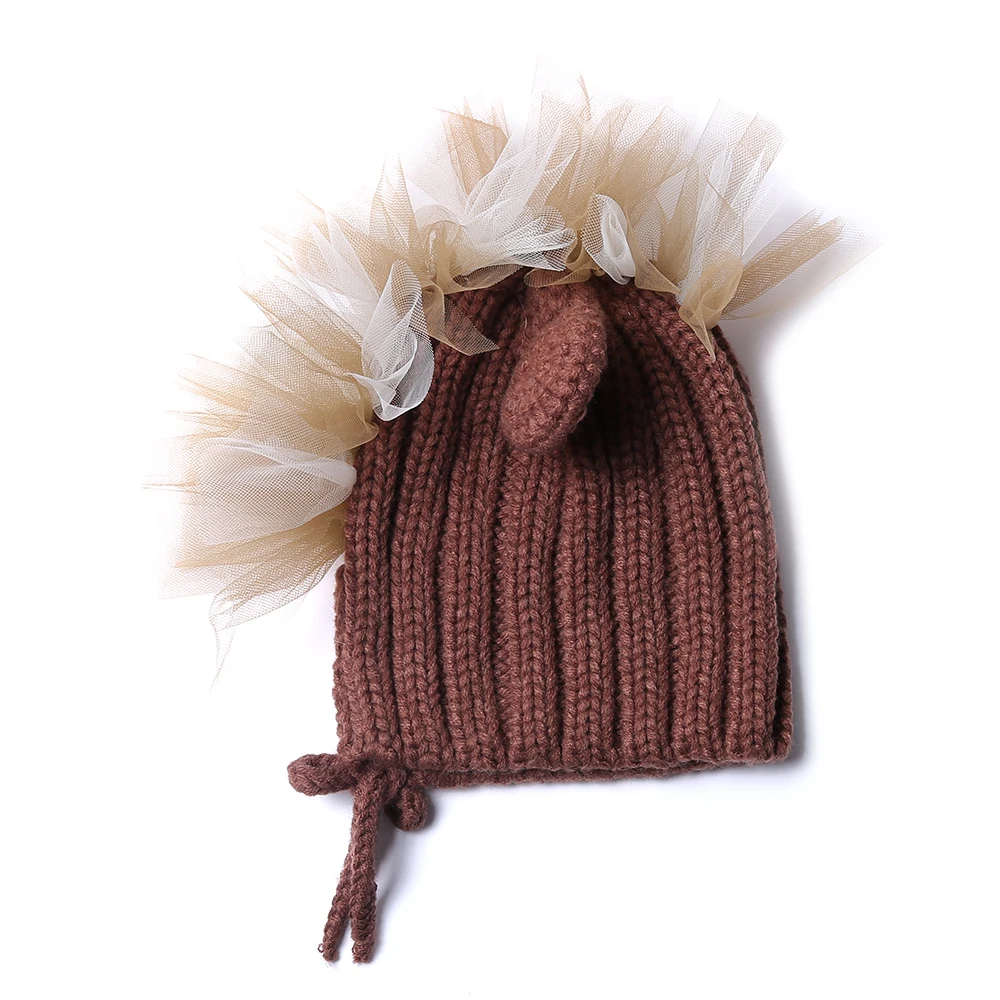 1 Set Brown Mane Horse Tutu Dress with Hat Cute Animal Pony Halloween Costume Kids Girls Birthday Party Children Clothing | Детская