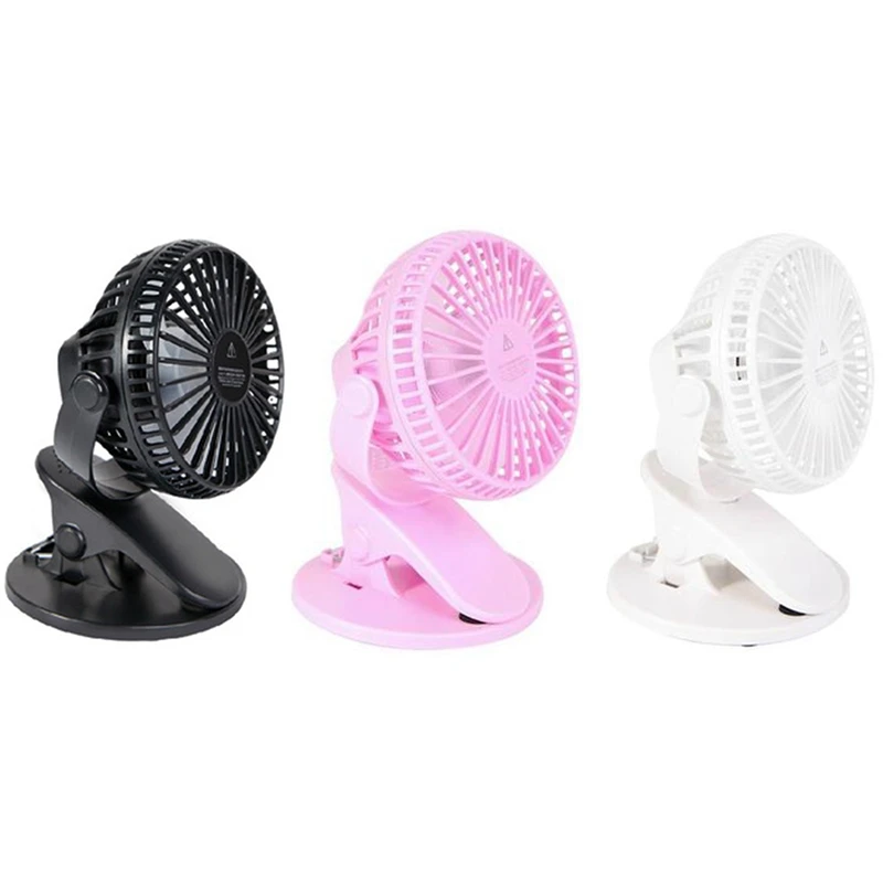 

USB-вентилятор с клипсой, вращение на 360 °, 3-скоростной портативный вентилятор, подходит для офисного стола, спальни, кухни