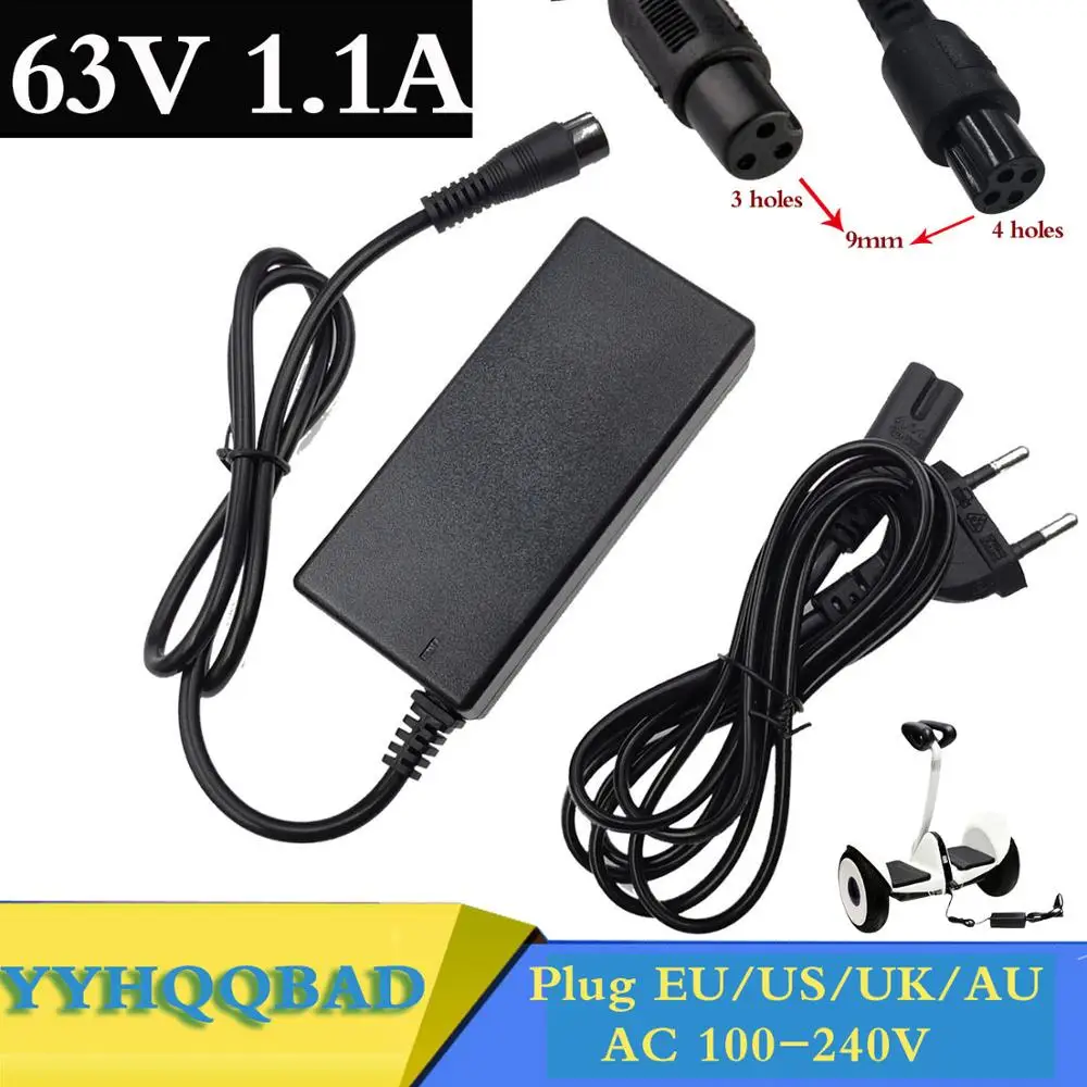 63V 1.1A  Battery Charger for XiaoMi ninebot minirobot Xiaom