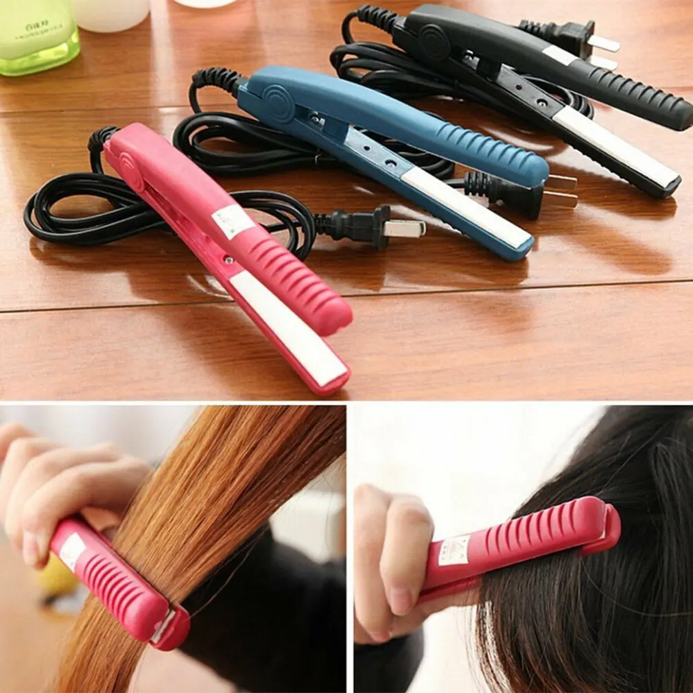 Профессиональная портативная Керамическая Мини выпрямитель для волос с плоским