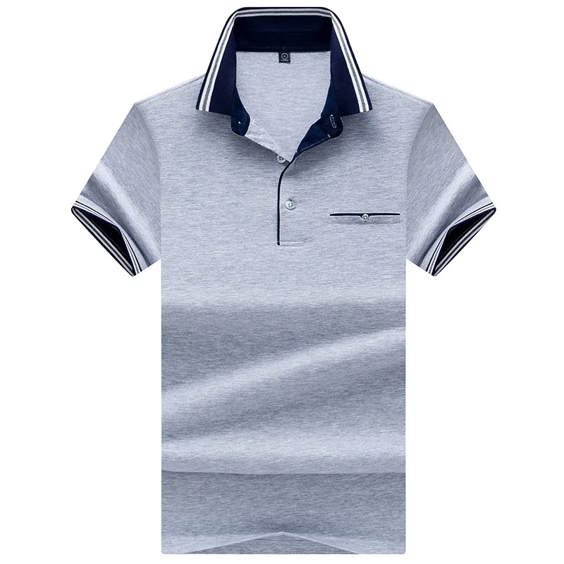 Летняя новинка Мужская рубашка поло 2020 одноцветная короткий рукав мужская